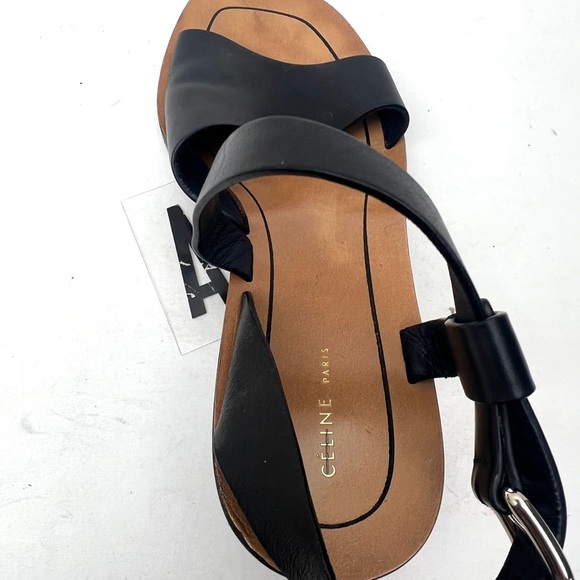 Celine calfskin Leather 55MM Sandals sz 5/6 - Picture 9 of 12